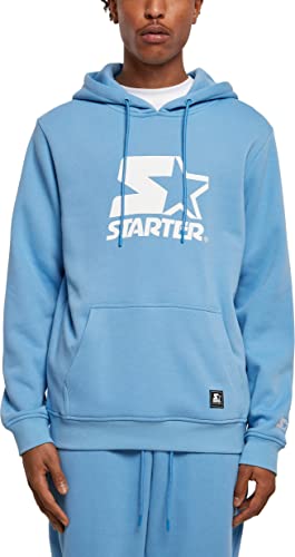 STARTER BLACK LABEL Herren Kapuzenpullover Starter The Classic Logo Hoody, Farbe horizonblue, Größe M von STARTER BLACK LABEL