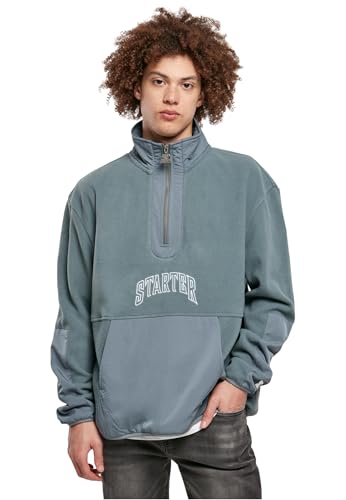 STARTER BLACK LABEL Herren Starter Thunder Polar Fleece Halfzip Heavymetal, S von STARTER BLACK LABEL