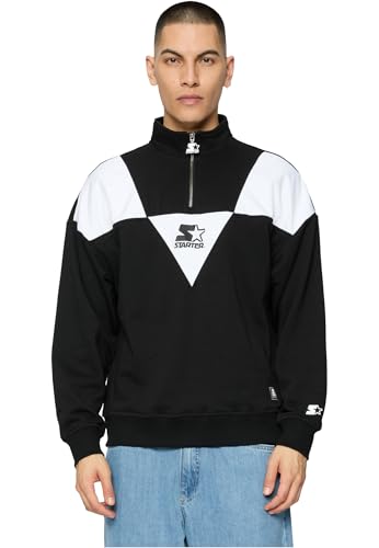 STARTER BLACK LABEL Herren Starter Triangle Troyer Black/White, S von STARTER BLACK LABEL