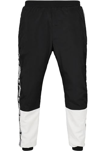 STARTER BLACK LABEL Herren Starter Two Toned Jogging Pants Black/White, XXL von STARTER BLACK LABEL