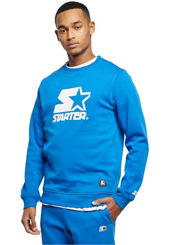 STARTER BLACK LABEL Herren Sweatshirt Starter Logo Crewneck cobaltblue L von STARTER BLACK LABEL