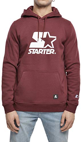 STARTER BLACK LABEL Herren Starter The Classic Logo Hoody Oxblood, S von STARTER BLACK LABEL