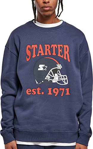 STARTER BLACK LABEL Herren Starter Football Crewneck S darkblue von STARTER BLACK LABEL