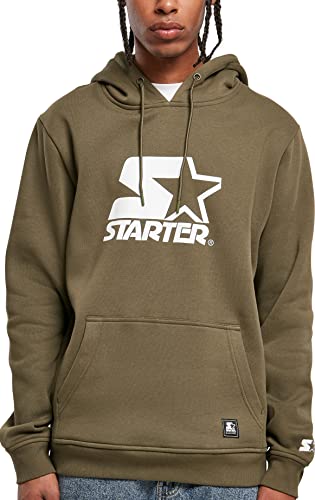 STARTER BLACK LABEL Herren Starter The Classic Logo Hoody L Darkolive von STARTER BLACK LABEL