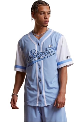 STARTER BLACK LABEL Starter College Baseball Shirt carolinablue, L von STARTER BLACK LABEL