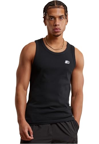 STARTER BLACK LABEL Starter Rib Tank Top Black, L von STARTER BLACK LABEL
