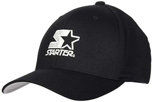 STARTER BLACK LABEL Unisex Starter Logo Flexfit Baseballkappe, Black, S-M von STARTER BLACK LABEL