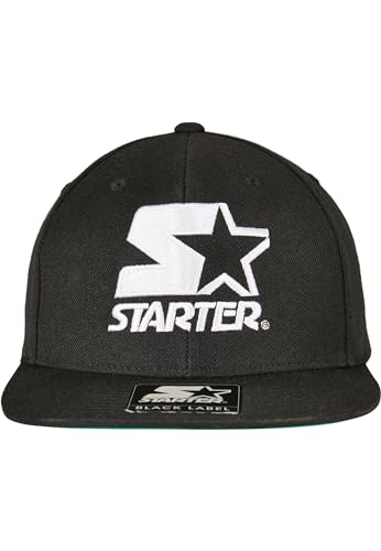 STARTER BLACK LABEL Unisex Starter Logo Snapback Baseballkappe, Schwarz, Einheitsgröße von STARTER BLACK LABEL