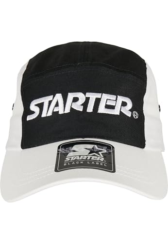 STARTER BLACK LABEL Unisex Kappe Fresh Jockey Cap, Farbe Black/White, Größe one Size von STARTER BLACK LABEL