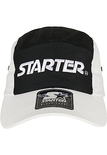 STARTER BLACK LABEL Unisex Kappe Fresh Jockey Cap, Farbe Black/White, Größe one Size von STARTER BLACK LABEL