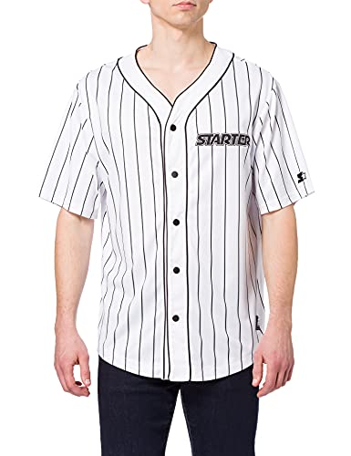 Shirt Starter Baseball Jersey White S von STARTER BLACK LABEL