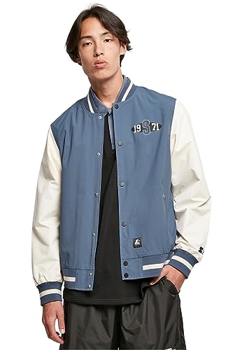 Starter Herren Jacke Starter Nylon College Jacket vintageblue/palewhite XXL von STARTER BLACK LABEL