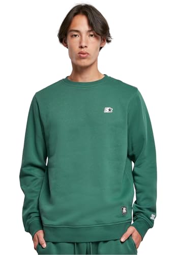 STARTER BLACK LABEL Herren Starter Essential Crewneck darkfreshgreen, S von STARTER BLACK LABEL