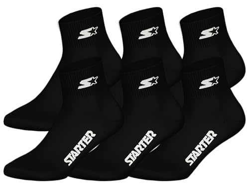 STARTER 6pk Quarter Socks - BLK - 35/38 von STARTER
