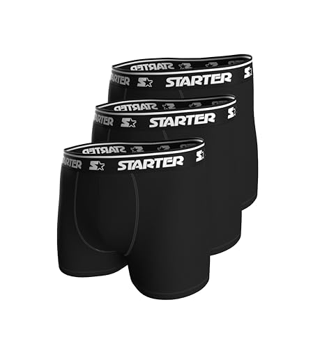STARTER Men's 3pk Boxers Boxer Shorts, Black, M von STARTER