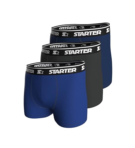 STARTER Men's 3pk Boxers Boxer Shorts, Blue, Dark Grey and Navy, XL von STARTER