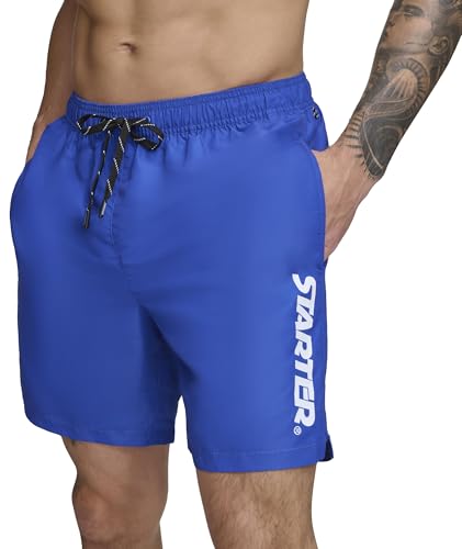 Starter Herren Quick Dry Lightweight Volley Swim Trunk Badehose, Königlich (Royal), M von STARTER