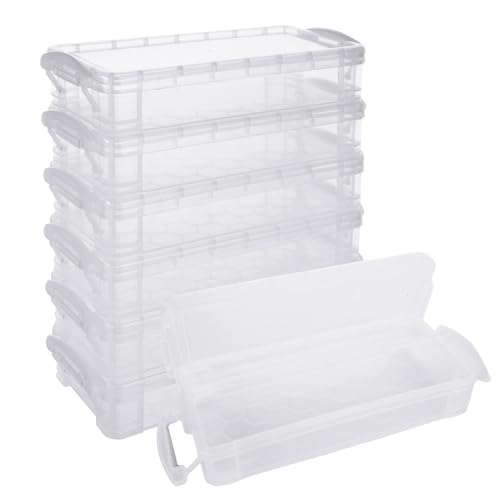 STARVAST 8 Stück Stapelbare Stiftebox, Durchsichtige Bleistiftboxen Stifte Aufbewahrung, Stiftebox Kinder für Kleinteile, Aquarellstifte, Pinselmalstifte, Zeichnungs Werkzeuge, Bürobedarf Organizer STARVAST 8 Stück Stapelbare Stiftebox, Durchsichtige Bleistiftboxen Stifte Aufbewahrung, Stiftebox Kinder für Kleinteile, Aquarellstifte, Pinselmalstifte, Zeichnungs Werkzeuge, Bürobedarf Organizer von STARVAST