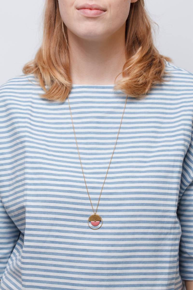 Necklace Long Semi Circle Enamel von STATEOFAJewellery