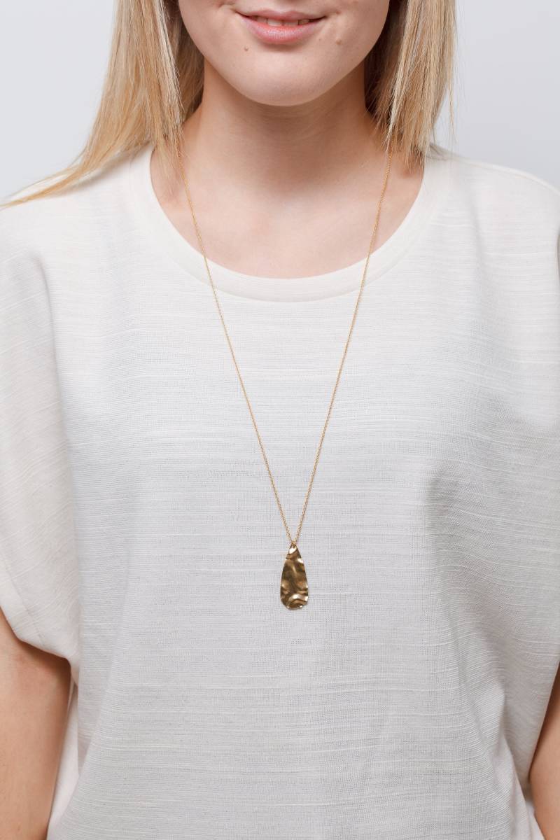 Necklace Long Structured Drop von STATEOFAJewellery