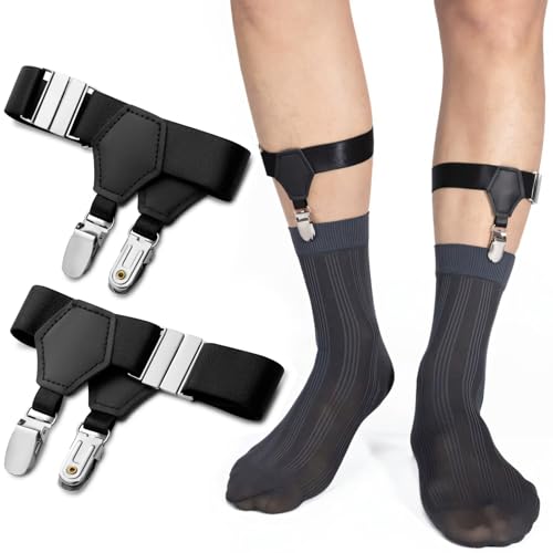 STAY GENT 1 Paar Sockenhalter Socken Strumpfbänder Herren Elastisch Einstellbar Socken Hosenträger mit Rutschfest Verriegelung Klammern zu Verhindern Socken von Schieben Runter für Business Hochzeit STAY GENT 1 Paar Sockenhalter Socken Strumpfbänder Herren Elastisch Einstellbar Socken Hosenträger mit Rutschfest Verriegelung Klammern zu Verhindern Socken von Schieben Runter für Business Hochzeit von STAY GENT