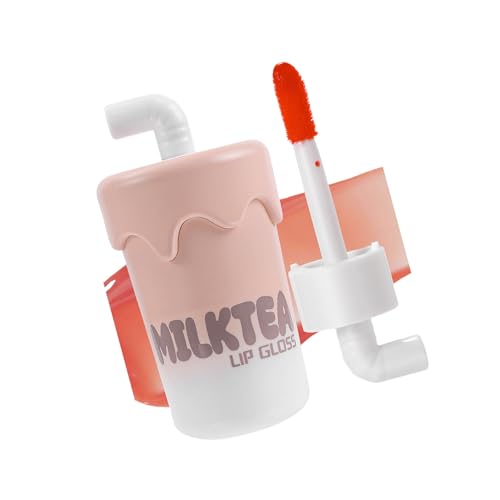 Matte Liquid Lipstick Lip Glaze Stain Milktea Lip Gloss Moisturizing Lip Tints Beautiful Lip Makeup Supplies For Woman von STBQHG