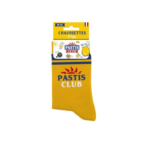 STC - Pastis Club Socken – Einheitsgröße 39/45, gelb, One size von STC