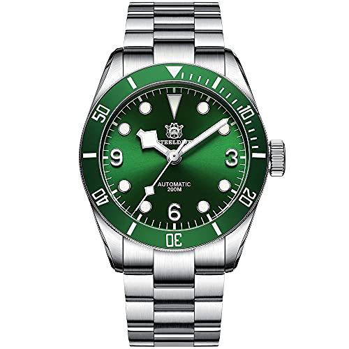 STEELDIVE 2020 SD1958 Uhren Schwarz Grün Blau NH35 Automatikuhr 20ATM Edelstahl Taucherarmbanduhr Modell 3 Taucher Mechanische Automatikuhr, Schwarz, Taucher, mechanisch, Automatikuhr STEELDIVE 2020 SD1958 Uhren Schwarz Grün Blau NH35 Automatikuhr 20ATM Edelstahl Taucherarmbanduhr Modell 3 Taucher Mechanische Automatikuhr, Schwarz, Taucher, mechanisch, Automatikuhr von STEELDIVE