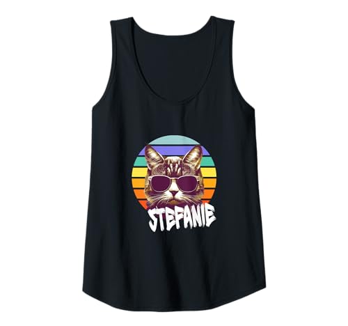 Damen STEFANIE - Schöner Mädchen Name mit lustiger Katze Tank Top Damen STEFANIE - Schöner Mädchen Name mit lustiger Katze Tank Top von STEFANIE Tochter Enkel Geburtstag Geschenkideen