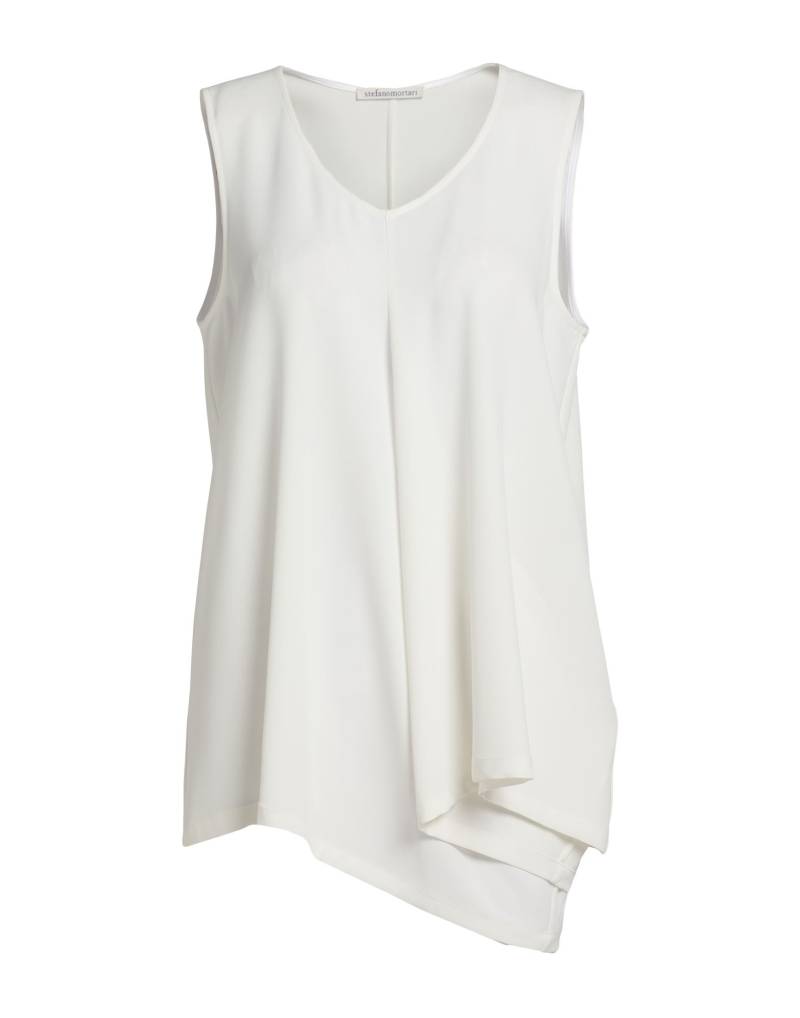 STEFANO MORTARI Top Damen Off white von STEFANO MORTARI