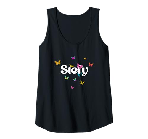 Damen STEFY - Schöner Mädchen Name mit bunten Schmetterlingen Tank Top Damen STEFY - Schöner Mädchen Name mit bunten Schmetterlingen Tank Top von STEFY Tochter Enkel Geburtstag Geschenkideen