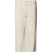 STEHMANN Caprihose in unifarbenem Design Modell 'INA' in Offwhite, Größe 42 von STEHMANN