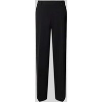 STEHMANN Straight Leg Stoffhose mit Eingrifftaschen Modell 'Fenja' in Black, Größe 38 von STEHMANN