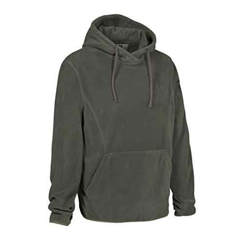 STEIGER Herren Hoodie mit Känguru Tasche Dunkelgrün Polar Fleece warm (3XL) von STEIGER