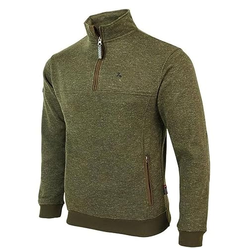 STEIGER ProHunt Strick Troyer Pullover Muntjak Grün Jagd Angeln Outdoor mit Fleece Futter by Verney Carron (3XL) von STEIGER