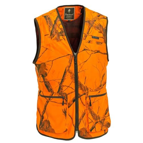 STEIGER Warnweste für Treibagd, Drückjagd in Realtree Hardwoods Blaze Orange Signalorange Camouflage Karl (DE/NL/SE/PL, Alphanumerisch, 3XL, Regular, Regular) von STEIGER