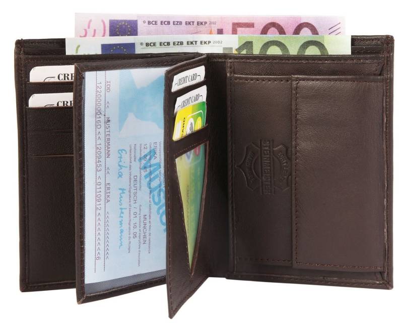 STEINMEISTER Geldbörse Migel Echtleder, Herren GeldbÃ¶rse Hoch Echtleder von STEINMEISTER