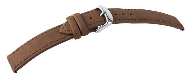 STEINMEISTER Uhrenarmband 8000556 Echtleder Uhrenarmband, braun, flach, 12 - 22 mm von STEINMEISTER
