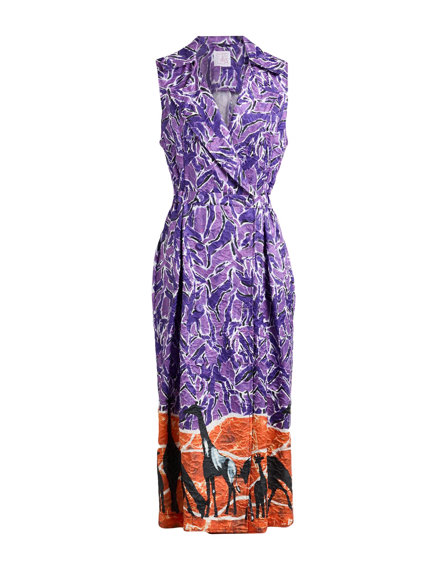 STELLA JEAN Midi-kleid Damen Violett von STELLA JEAN
