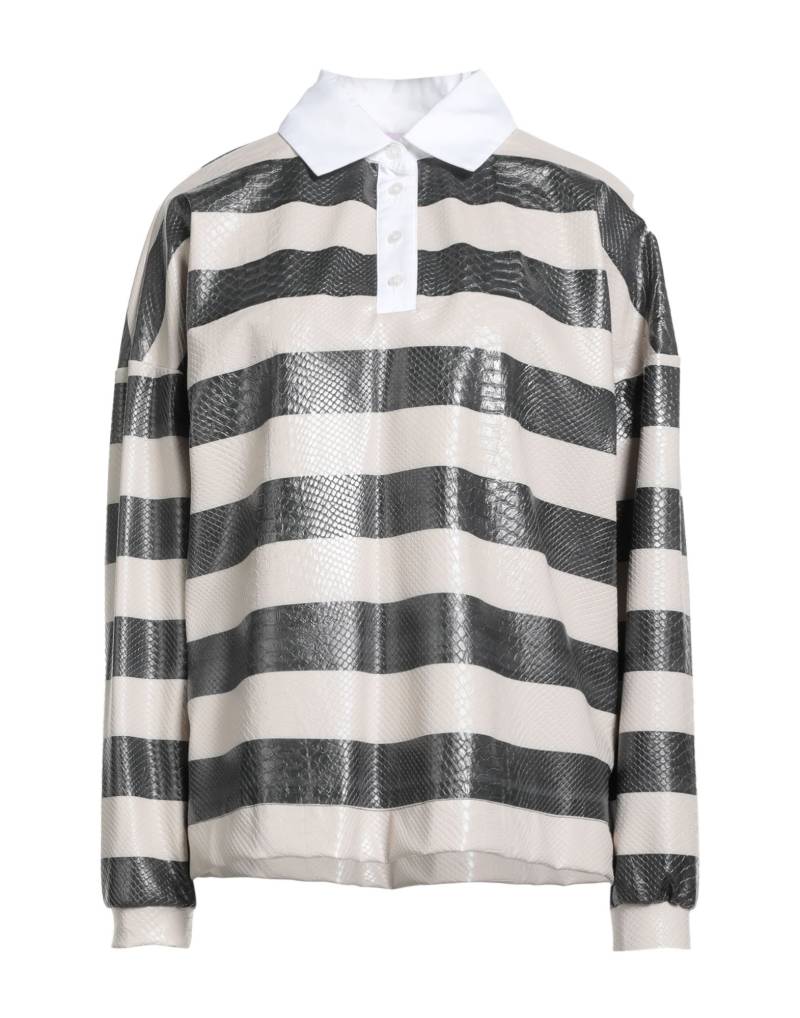 STELLA JEAN Poloshirt Damen Braungrau von STELLA JEAN