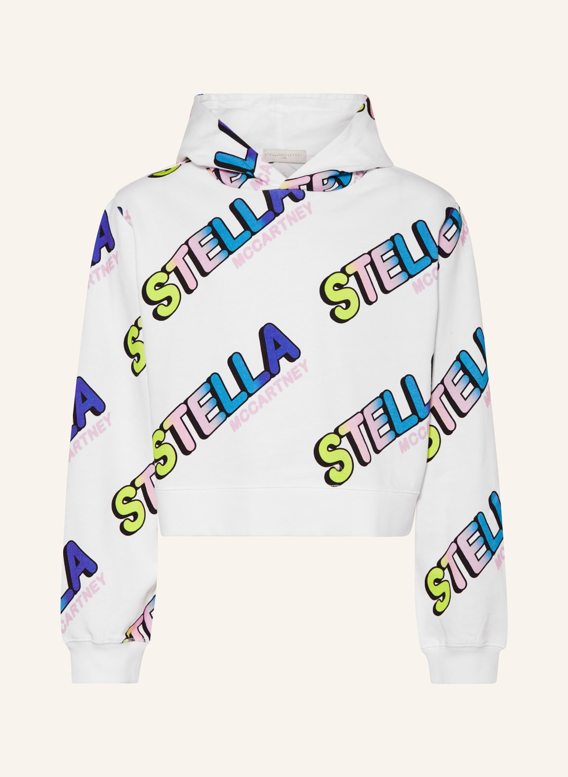 Stella Mccartney Kids Cropped Hoodie weiss von STELLA McCARTNEY KIDS