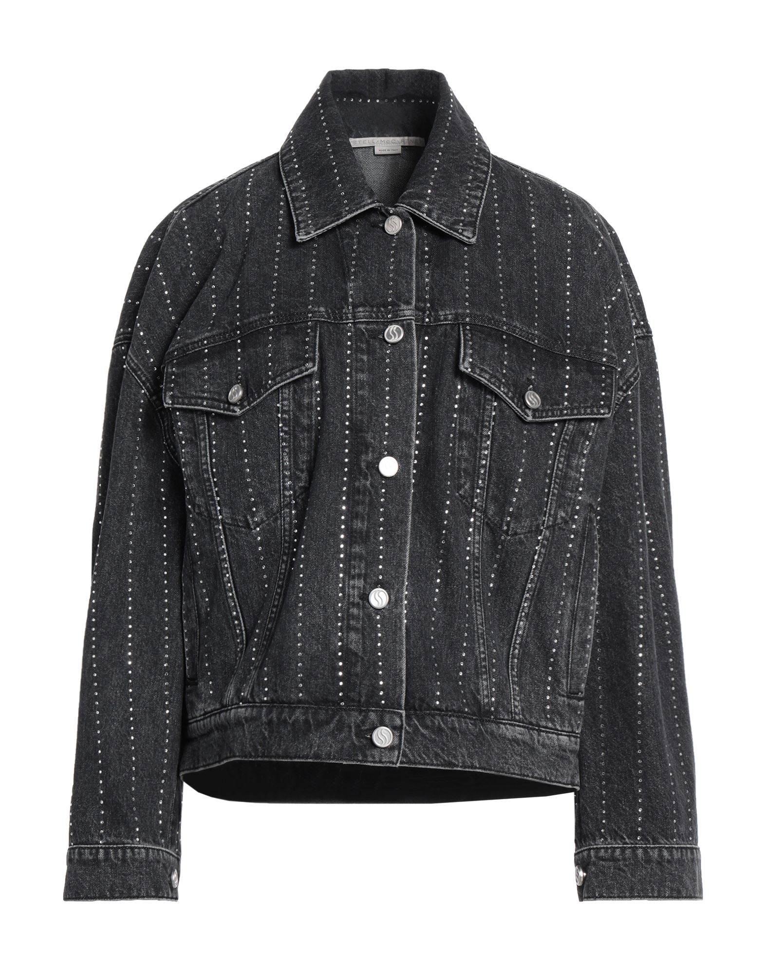 STELLA McCARTNEY Jeansjacke/-mantel Damen Schwarz von STELLA McCARTNEY