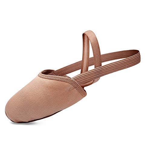 STELLE Pirouette Tanzschuhe Halbsohle Canvas Schuhe Turning Schuhe für Ballett Jazz Mädchen/Frauen/Jungen/Herren/Erwachsene, Braun (hautfarben), 39/40 EU von STELLE