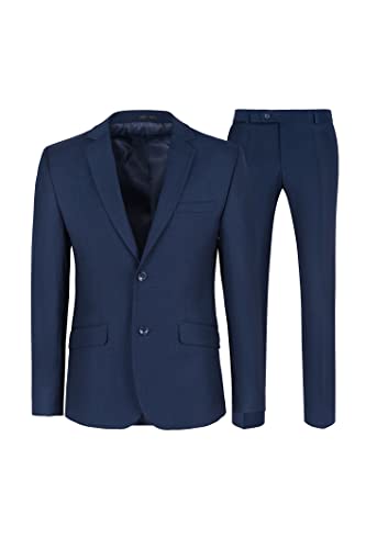 STENSER Herren Anzüge 2 Teilig Slim-Fit, Blau STENSER Herren Anzüge 2 Teilig Slim-Fit, Blau von STENSER