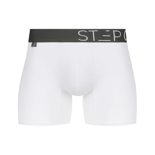 Step One Boxershorts Herren - Feuchtigkeitsabweisende Unterhosen Männer, Herren Unterhosen Boxershorts mit 3D Tasche + Scheuerschutz, Organische Bambus Unterwäsche von STEP ONE