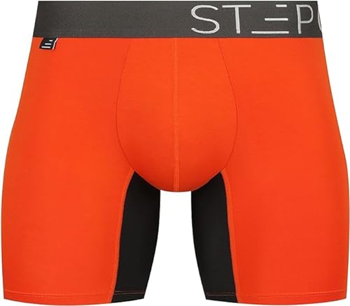 Step One Boxershorts Herren - Feuchtigkeitsabweisende Unterhosen Männer, Herren Unterhosen Boxershorts mit 3D Tasche + Scheuerschutz, Organische Bambus Unterwäsche von STEP ONE