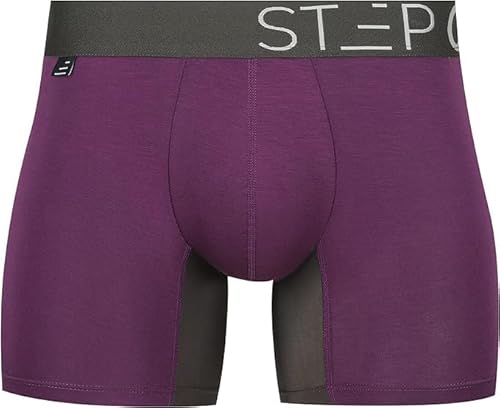 Step One Boxershorts Herren - Feuchtigkeitsabweisende Unterhosen Männer, Herren Unterhosen Boxershorts mit 3D Tasche + Scheuerschutz, Organische Bambus Unterwäsche von STEP ONE