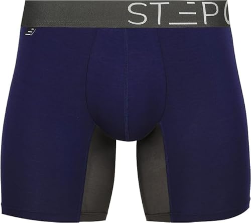 Step One Boxershorts Herren - Feuchtigkeitsabweisende Unterhosen Männer, Herren Unterhosen Boxershorts mit 3D Tasche + Scheuerschutz, Organische Bambus Unterwäsche von STEP ONE