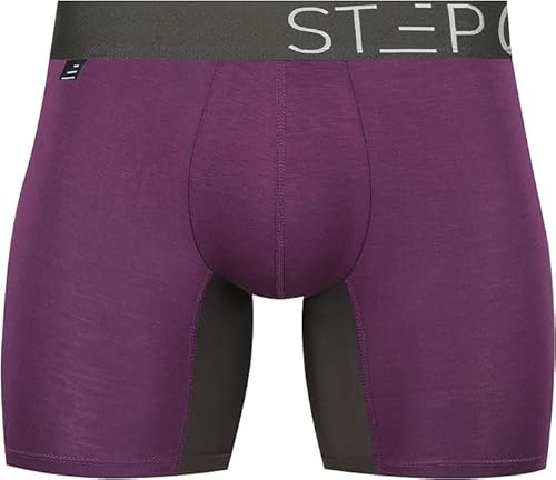 Step One Boxershorts Herren - Feuchtigkeitsabweisende Unterhosen Männer, Herren Unterhosen Boxershorts mit 3D Tasche + Scheuerschutz, Organische Bambus Unterwäsche von STEP ONE