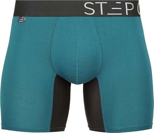 Step One Boxershorts Herren - Feuchtigkeitsabweisende Unterhosen Männer, Herren Unterhosen Boxershorts mit 3D Tasche + Scheuerschutz, Organische Bambus Unterwäsche von STEP ONE